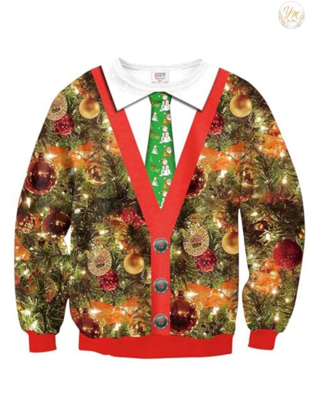 Ugly Christmas Graphic Crewneck Long Sleeve Sweatshirt Pullover